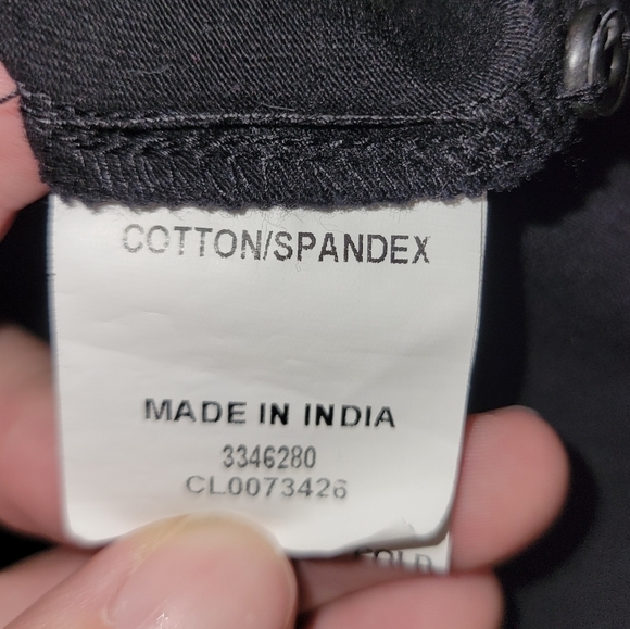 eShakti medium cotton pocketed black dress empire waist maxi elbow length sleeve - Picture 8 of 8